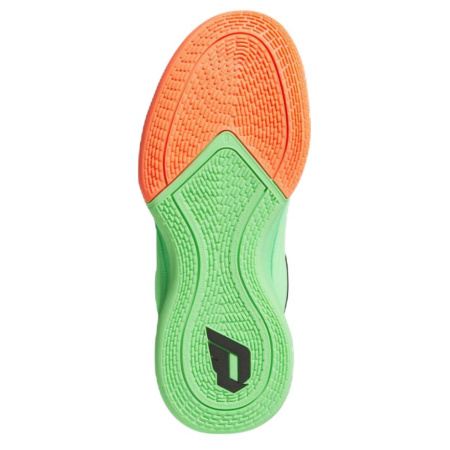 Adidas Dame 10 Противоскользящие Устойчивые к истиранию Низкие Баскетбольные кроссовки Унисекс Зеленый Черный