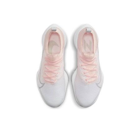Nike Air Zoom Tempo Next% Support Низкий Топ ТРЕНИРОВОЧНАЯ БЕЗУРОННАЯ Обувь Женская Белая Серебристо-Розовая