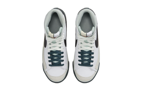 Nike Blazer Slip-Resistant Abrasion-Resistant MID Топ Детские Скейтбординг Черный Белый Унисекс