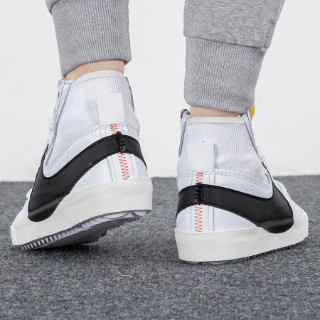 Nike Blazer 77 JUMBO MID Топ Скейтборд Кроссовки Женские Белый Черный