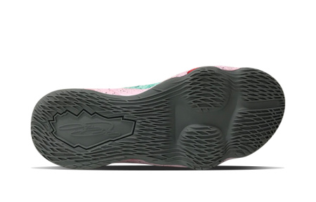 Nike Lebron 17 Устойчивые к истиранию MID Детские Баскетбольные Кроссовки Зеленые