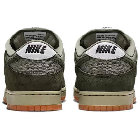 Nike Dunk SB Устойчивые к истиранию Низкие Кроссовки для скейтбординга Унисекс Оливково-зеленый