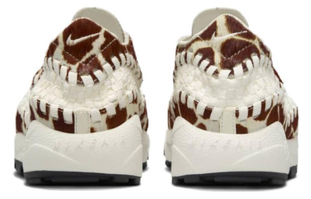 Nike Footscape Ткани вязаные Натуральный и Коричневый Противоскользящий Низкий Топ Повседневная обувь Женская