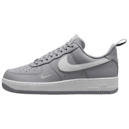 Nike Air Force 1 Скейтборд Кроссовки Мужские Серый Белый