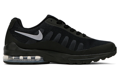 Nike Air Max Invigor Устойчивые к истиранию Низкие детские беговые кроссовки Черные