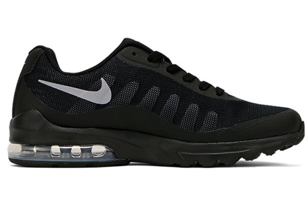 Nike Air Max Invigor Устойчивые к истиранию Низкие детские беговые кроссовки Черные