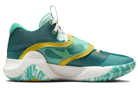 Nike KD Trey 5 X Цвет KD EP Амортизация Износостойкий MID Топ Баскетбольные кроссовки Мужской Зеленый