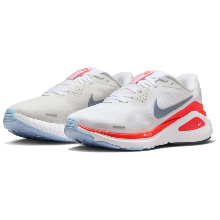 Nike Structure 26 Противоскользящая Дышащая Легкая Обувь для Беговых Тренировок и Бега Женская Белая Красная