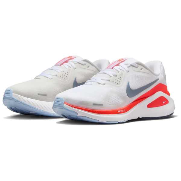 Nike Structure 26 Противоскользящая Дышащая Легкая Обувь для Беговых Тренировок и Бега Женская Белая Красная