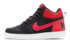 Nike Court Borough MID Противоскользящий Устойчивый к износу Дышащий MID Топ Детские Скейтбординги Черный Красный