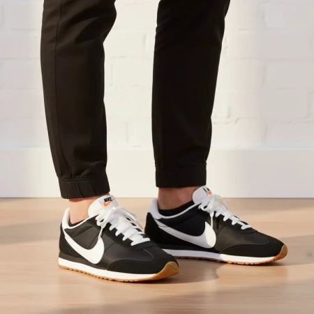 Nike Pacific противоскользящая устойчивая к истиранию низкий верх повседневная обувь мужская черная