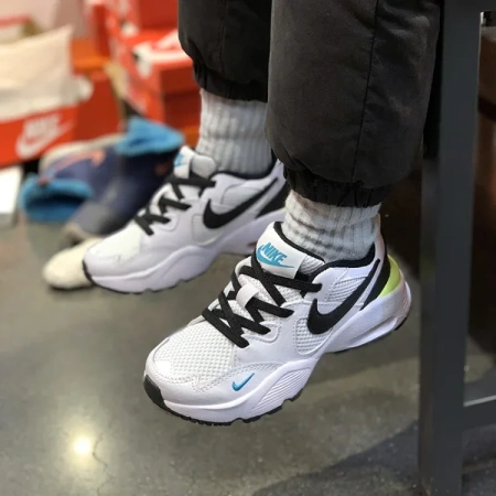 Nike Air Max Fusion Амортизация Устойчивость к истиранию Дышащие Низкие Беговые кроссовки Белый Черный Зеленый