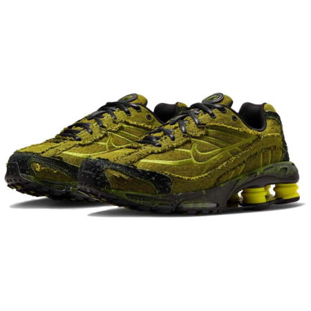 Nike Shox Ride 2 Противоскользящие устойчивые к истиранию низкие беговые кроссовки унисекс зеленые