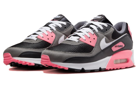 Nike Air Max 90 Low Топ Повседневная Обувь Женская Серый Розовый