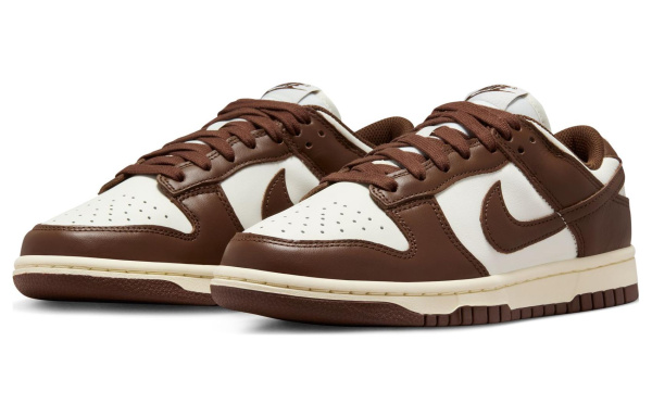 Nike Dunk 'Surfaces In Коричневый и Парус' Шоколадная Кожа Удобная Амортизация Устойчивая к Износу Легкий Низкий Верх