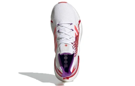 Adidas X9000l4 Ткань Амортизация Противоскользящие Дышащие Низкие Повседневные Беговые Кроссовки Женские Белые Красные
