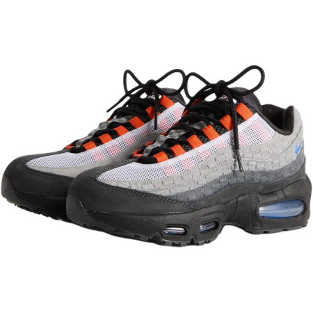 KITH X Nike Air Max 95 Low Топ Детские беговые кроссовки Черный Серый Детский Возраст 3-7 лет