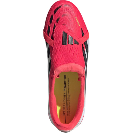 Adidas PREDATOR ELITE Низкие футбольные бутсы с поддержкой ярко-красный и черный детские
