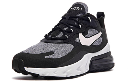 Nike Air Max 270 React Low Беговые кроссовки Мужские Черные Серые