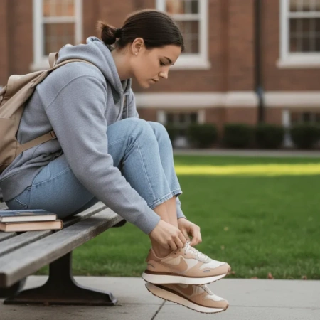 Nike Phoenix Waffle Low Топ Casual Женский Бежевый