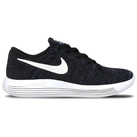 Nike LunarEpic Flyknit Износостойкие и Легкие Низкие Беговые Кроссовки Женские Черные