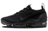 Nike VaporMax Flyknit Сетка Текстиль Низкие Повседневные Беговые Кроссовки Женские Черные