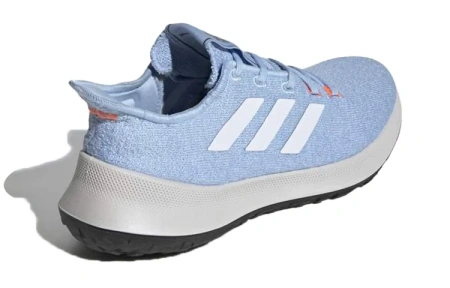 Adidas SenseBounce+ Short Resistant и Breathable Low-Top Marathon Беговые кроссовки Женские Light Blue