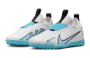 Nike Zoom Vapor 15 Academy Anti KICK Амортизация Низкие Футбольные бутсы Белый Синий Детские