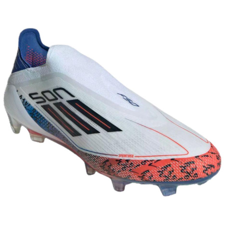 Adidas F50+ Elite Противоскользящие Устойчивые к истиранию Футбольные бутсы Унисекс Белый Синий Красный