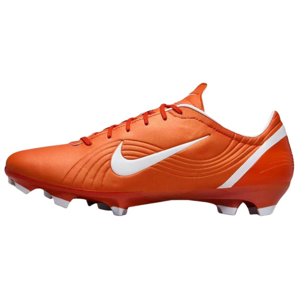 Nike Mercurial Vapor 1 Кожаные противоскользящие и устойчивые к истиранию футбольные бутсы для мужчин оранжевые