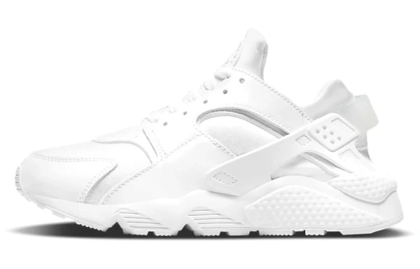 Nike Air Huarache Сетка Текстиль Кожа Низкие Повседневные Городские Кроссовки для Бега Женские Белые