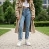 Nike Air Force 1 Slip-Resistant Abrasion-Resistant Low-Top Скейтборд Кроссовки Женские Айвори