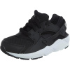 Nike Air Huarache Run Противоскользящие Устойчивые к истиранию Низкие Детские Беговые Кроссовки Черно-Белые Детские