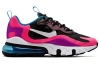 Nike Air Max 270 Кожа Амортизация Износостойкий Низкий Топ Детские Беговые Кроссовки Фиолетово-Розовые