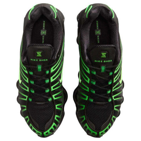 Nike Shox TL Series Low Топ Детские Лайфстайл Кроссовки Черный Зеленый Унисекс