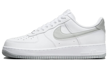 Nike Air Force 1 Low Топ Скейтборд Кроссовки Мужские Белые Серые