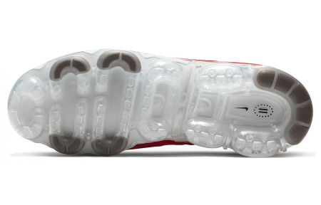 Nike Vapormax 360 Ткань Низкий Верх Амортизирующие Повседневные Беговые Кроссовки Унисекс Серый Красный