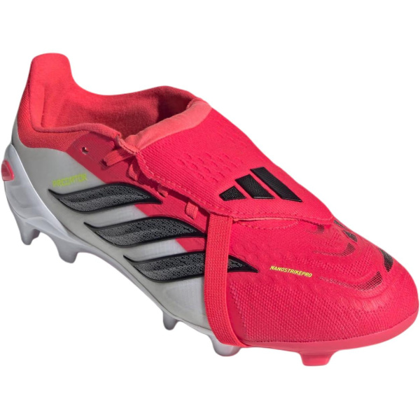 Adidas PREDATOR ELITE Низкие футбольные бутсы с поддержкой ярко-красный и черный детские
