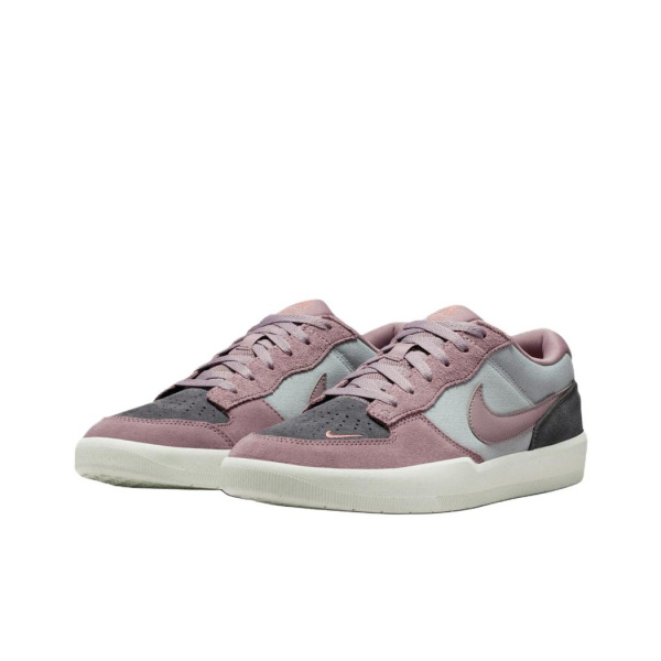 Nike SB Force 58 Текстиль Кожа Низкие Кроссовки для Скейтбординга Унисекс Серый Фиолетовый