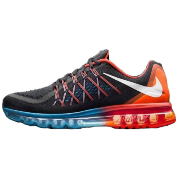 Nike Air Max 2015 Амортизация Износостойкие Низкие Кроссовки для Бега Мужские Черные Красные