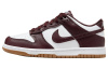 Nike Dunk Low 'Кофейно-коричневый' Устойчивый к истиранию Низкий Верх Детские Скейтбординги Умбра Белый