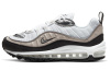 Nike Air Max 98 Low Топ Air Cushion Беговые кроссовки Женские Коричневый Белый