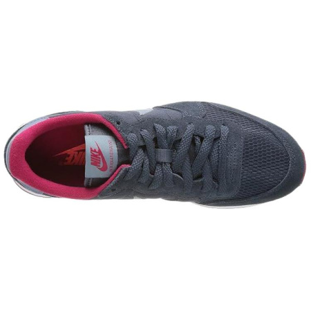 Nike Internationalist противоскользящие устойчивые к истиранию низкие беговые кроссовки для женщин серо-красные
