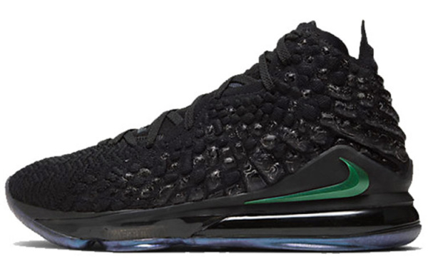 Nike Lebron 17 Черный Warrior MID Топ Air Zoom Баскетбольные кроссовки для игры Мужской Черный Азиатская версия