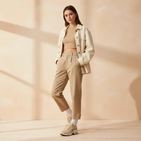 Nike Air Max Plus Амортизация Устойчивость к истиранию Дышащая Низкий Верх Повседневная Обувь Женская Бежевая