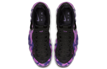 Nike Foamposite Pro Фиолетовый CAMO MID Топ Винтажные баскетбольные кроссовки Унисекс Камуфляжный фиолетовый