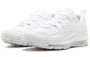 Nike Air Max 98 Кожа Низкие Кроссовки для Бега Мужские Чисто Белые