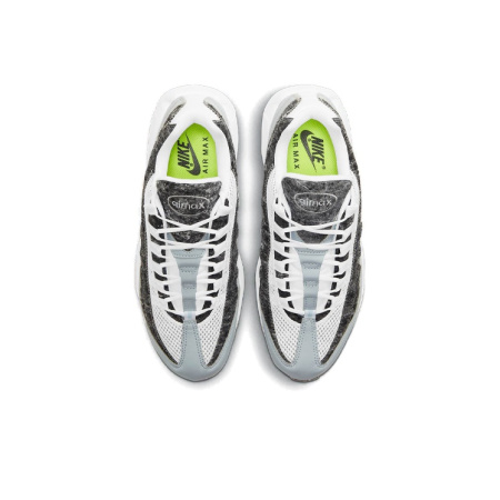Nike Air Max 95 Текстиль Синтетическая кожа Низкий верх Повседневные беговые кроссовки Женские Мраморный серый Белый