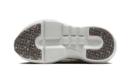nike Crater Impact BP Anti Slip Slip Resistant Низкий Топ Детские Лайфстайл Обувь Белый-коричневый Дети Возраст 3-7 лет
