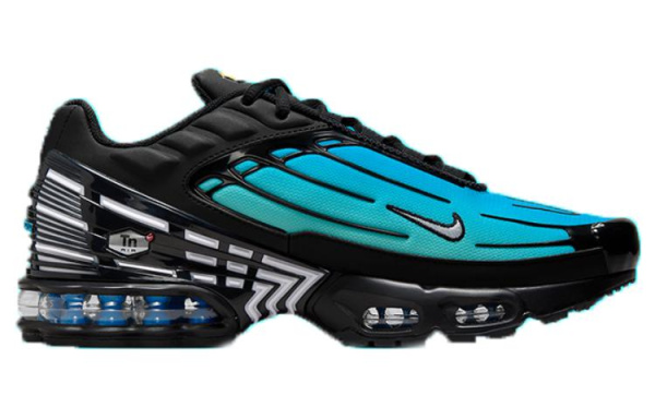 Nike Air Max Plus Lace Up Устойчивый к истиранию Дышащие Низкие Беговые кроссовки Мужские Черные Синие